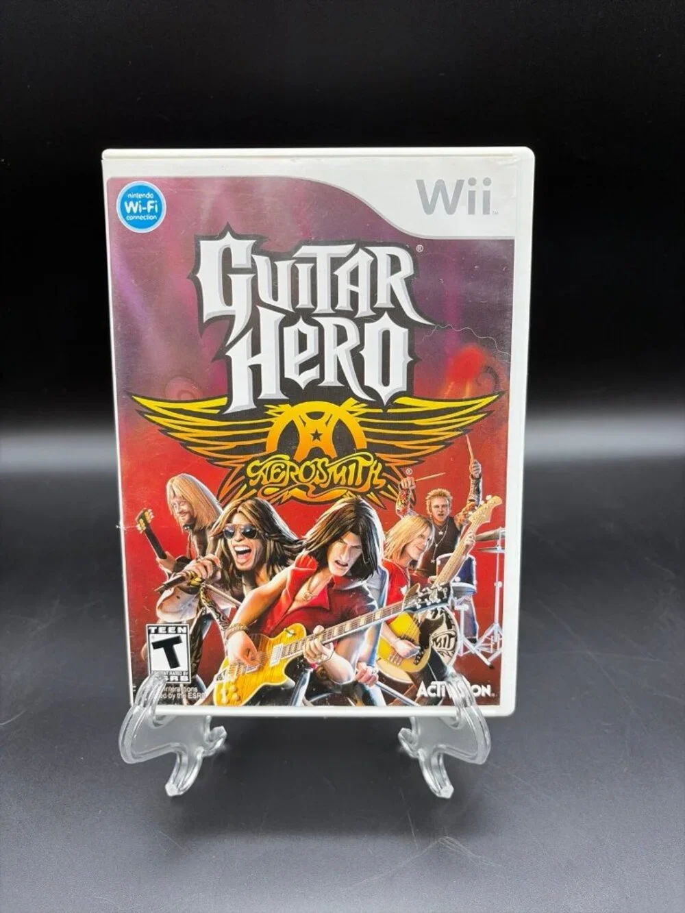 Guitar Hero: Aerosmith (Nintendo Wii, 2008) Complete CIB Tested Working